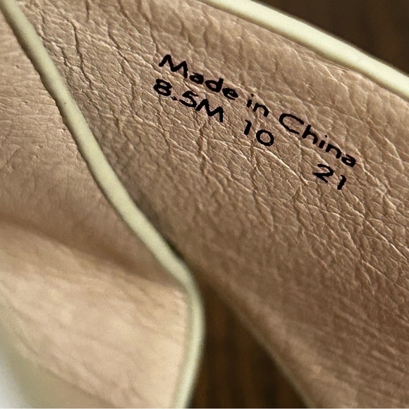 Jack Rogers Sandals Women 8.5M Slotted Sloane Leather Slip-On Wedge Platinum - Picture 10 of 11